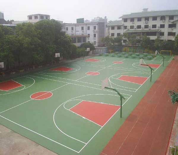 天津市河东区4mm篮球场塑胶面层安装、报价
